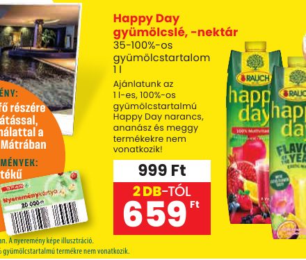 Happy Day gyümölcslé, -nektár