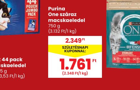 Purina One száraz macskaeledel