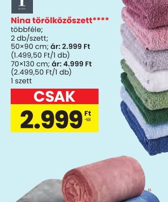 Nina törölközőszett****