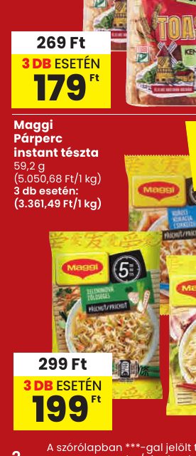 Maggi Párperc instant tészta