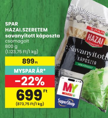 SPAR HAZAI.SZERETEM savanyított káposzta