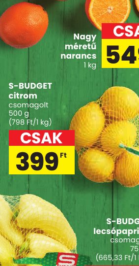S-BUDGET citrom