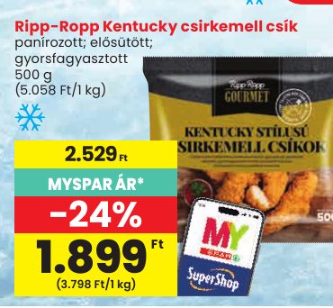 Ripp-Ropp Kentucky csirkemell csík