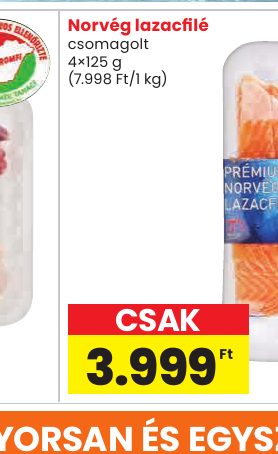 Norvég lazacfilé