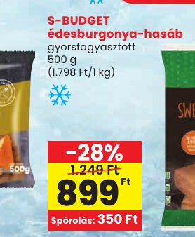 S-BUDGET édesburgonya-hasáb