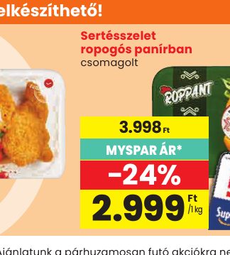 Sertésszelet ropogós panírban