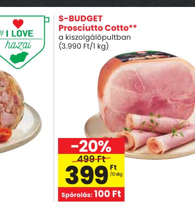 S-BUDGET Prosciutto Cotto**