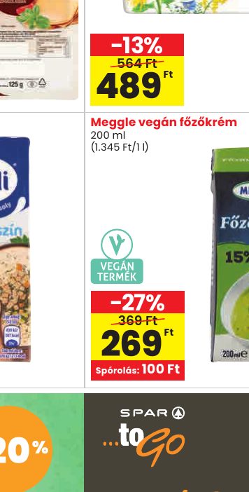 Meggle vegán főzőkrém