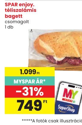 SPAR enjoy. téliszalámis bagett