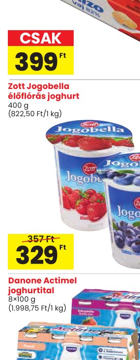 Zott Jogobella élőflórás joghurt