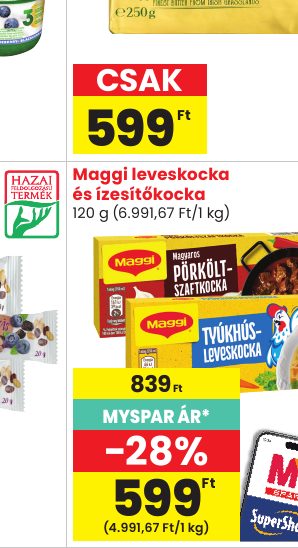 Maggi leveskocka és ízesítőkocka