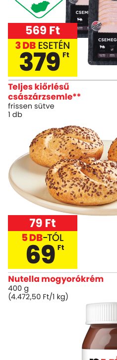 Teljes kiőrlésű császárzsemle**
