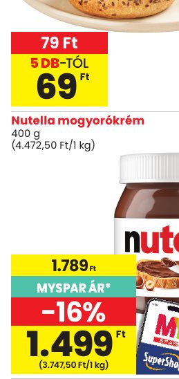 Nutella mogyorókrém