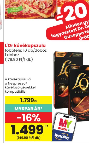 L'Or kávékapszula