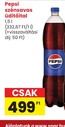 Pepsi szénsavas üdítőital
