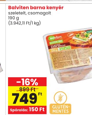Balviten barna kenyér