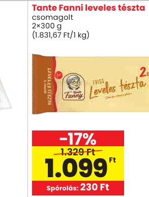 Tante Fanni leveles tészta