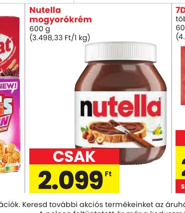 Nutella mogyorókrém