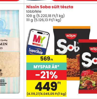 Nissin Soba sült tészta