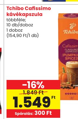 Tchibo Cafissimo kávékapszula