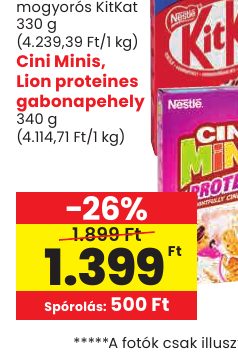 Cini Minis, Lion proteines gabonapehely