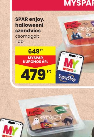 SPAR enjoy. halloweeni szendvics