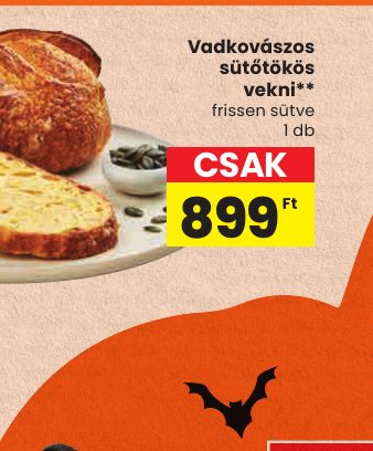 Vadkovászos sütőtökös vekni**