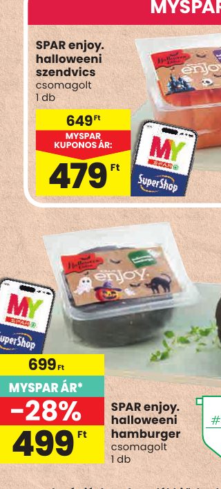 SPAR enjoy. halloweeni szendvics