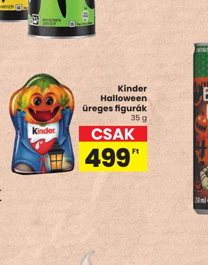 Kinder Halloween üreges figurák