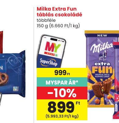 Milka Extra Fun táblás csokoládé
