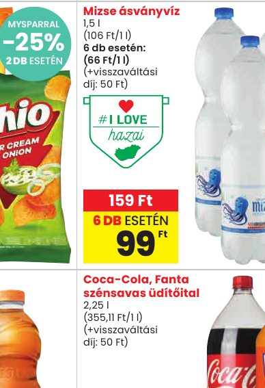 Mizse ásványvíz