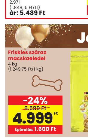 Friskies száraz macskaeledel