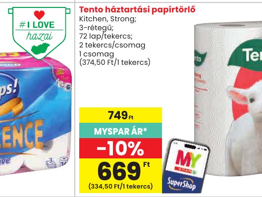 Tento háztartási papírtörlő