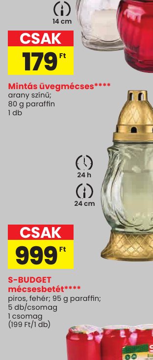 Mintás üvegmécses****