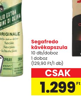Segafredo kávékapszula