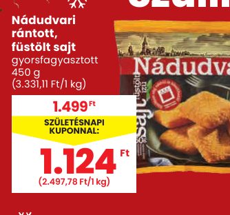 Nádudvari rántott, füstölt sajt