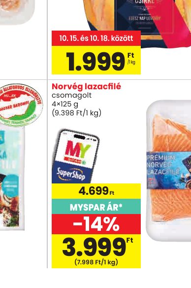 Norvég lazacfilé