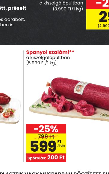 Spanyol szalámi**
