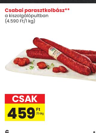 Csabai parasztkolbász**