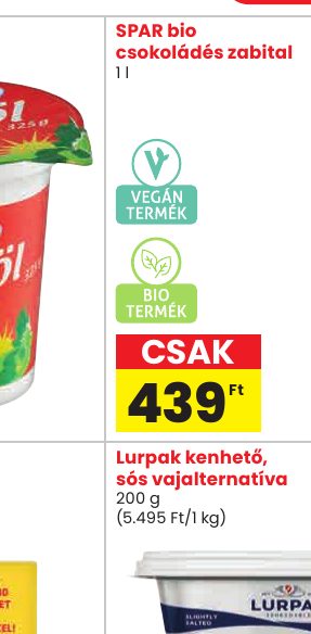 SPAR bio csokoládés zabital