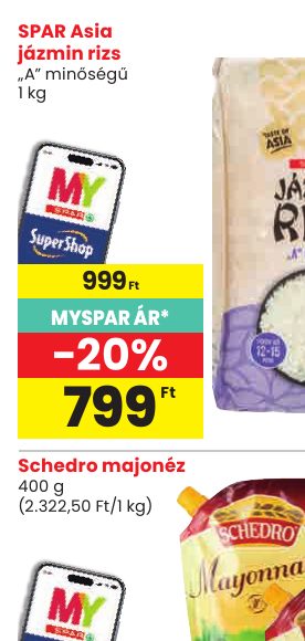 SPAR Asia jázmin rizs