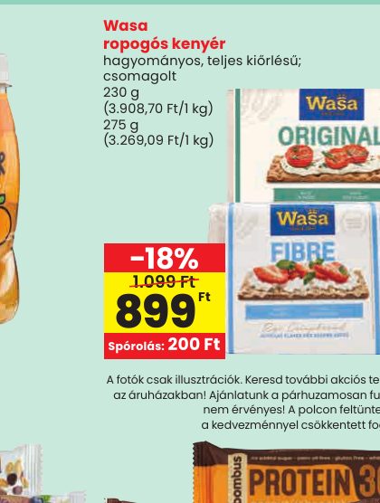 Wasa ropogós kenyér