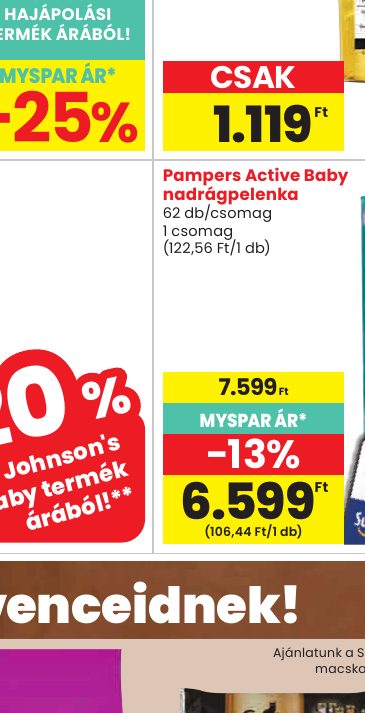 Pampers Active Baby nadrágpelenka