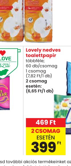 Lovely nedves toalettpapír