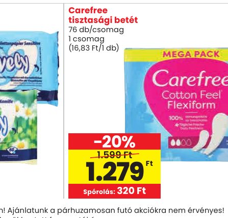 Carefree tisztasági betét
