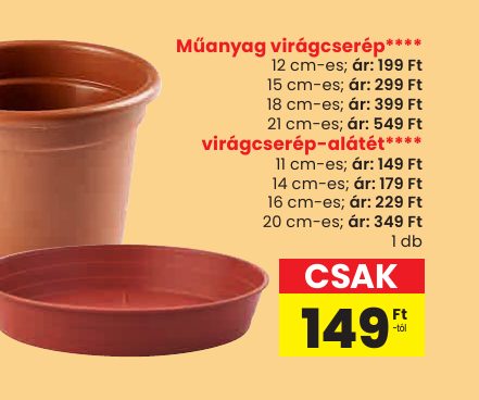Műanyag virágcserép****
