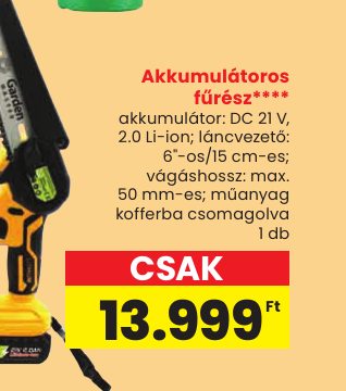 Akkumulátoros fűrész****