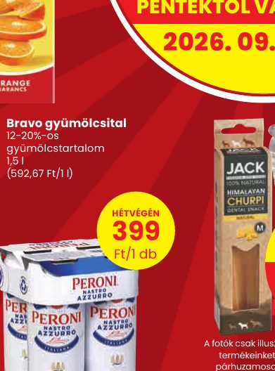 Bravo gyümölcsital