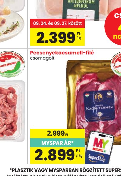 Pecsenyekacsamell-filé
