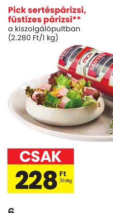 Pick sertéspárizsi, füstízes párizsi**